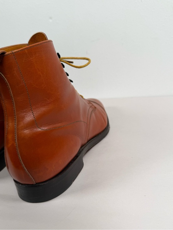 Vintage Grenson Men’s Cap Toe Leather Boots Size 9.5 B (UK 8.5E) Made In England main image 11